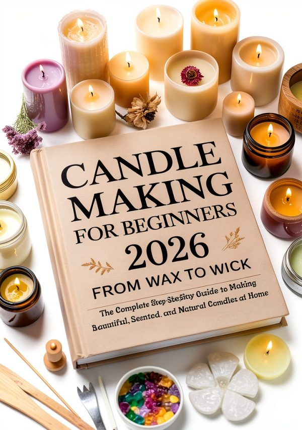 Candle Making Guide Kindle Edition by CandleCraft 152‑Page eBook-0