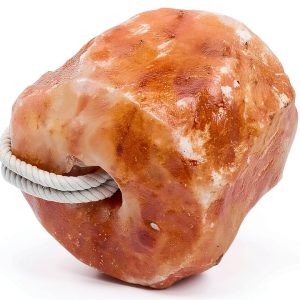 Himalayan Salt Lick on Rope 6 lbs Pearl Organic Horses Deer-0