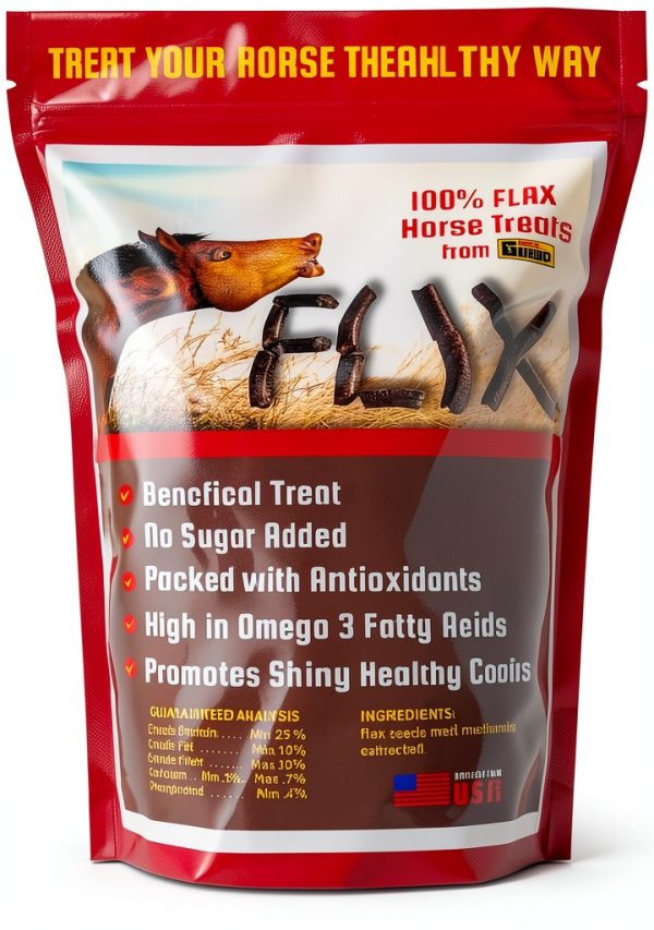 Flaxseed Treats for Horses Flix 9 lb High Omega 3 Healthy Snack-0