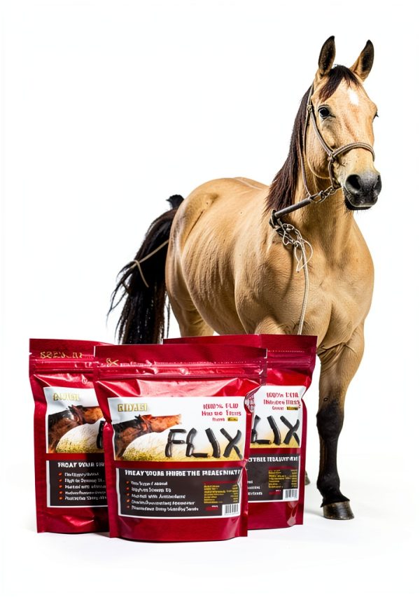 Flaxseed Treats for Horses Flix 9 lb High Omega 3 Healthy Snack-5