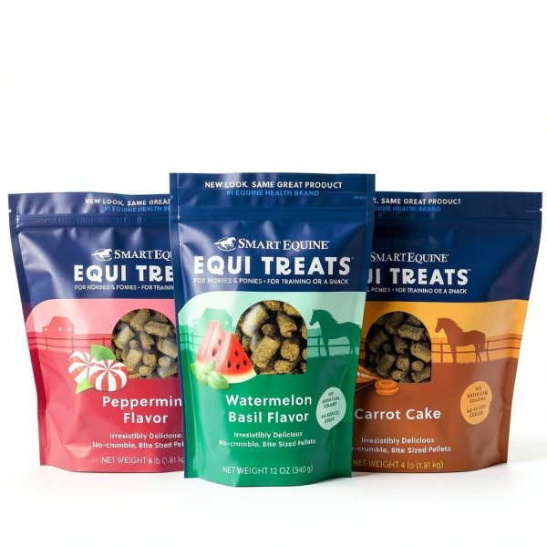 Equi Treats SmartPak Treats, Sunflower Meal, Watermelon Basil 4lb-6