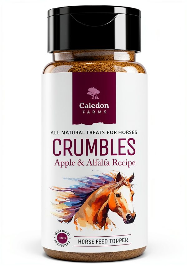 Caledon Farms Crumbles - Apple & Alfalfa Recipe, 10.6oz, Horse Treats-0